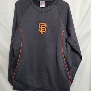 SF Giants Majestic Thermabase MLB Pullover Shirt Medium Polyester
